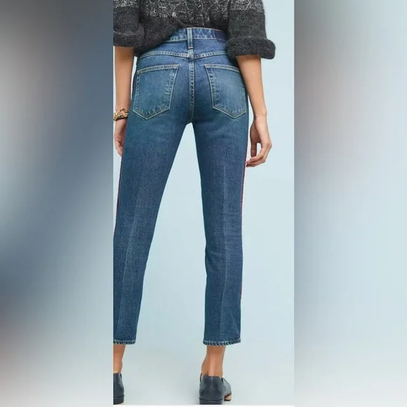 Amo Babe Blue Jeans Size 27 Very Sexy 🖤 Dive Bar Destroy Wash - Picture 5 of 10